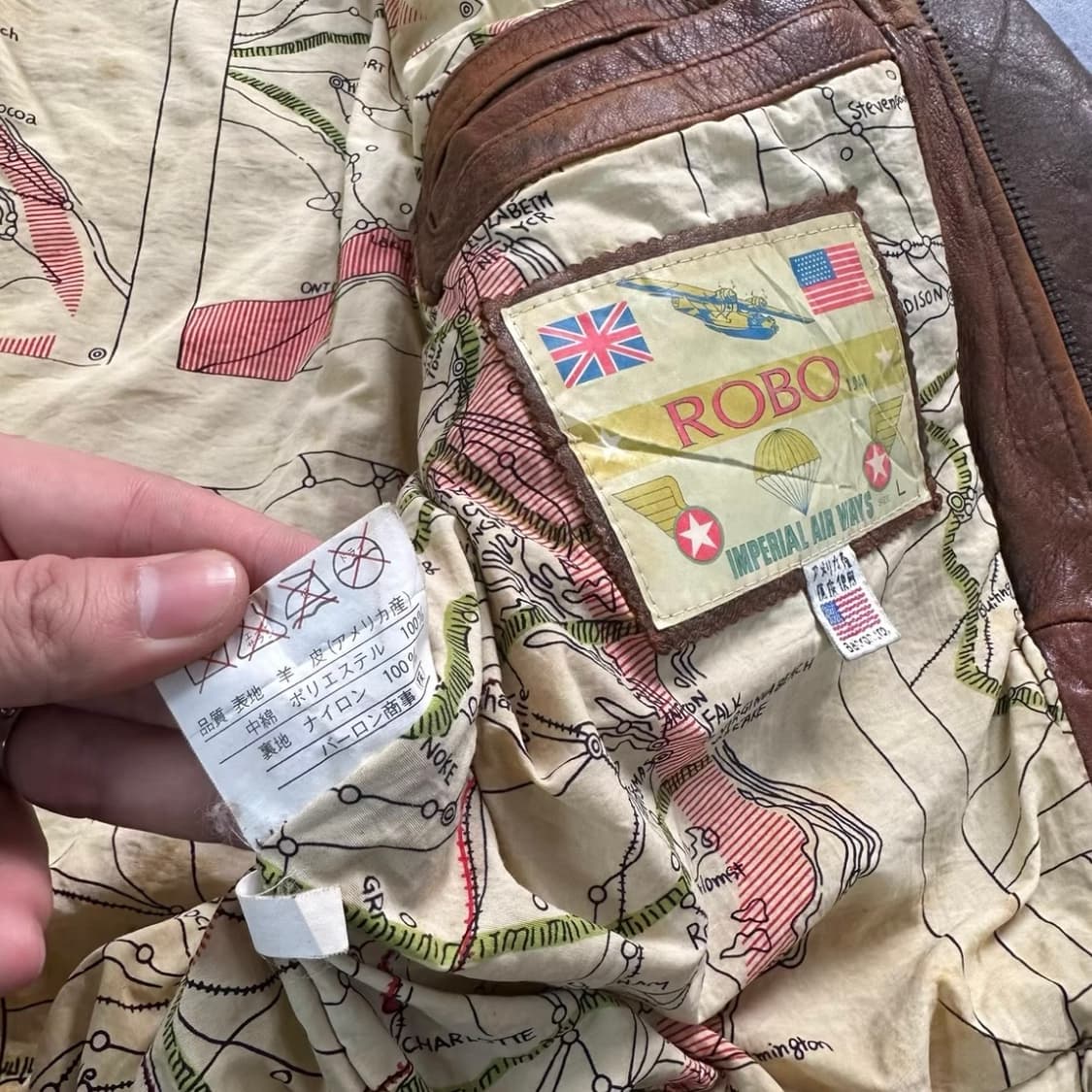 ROBO 80s A-2 리얼 가죽 자켓 상품이미지3