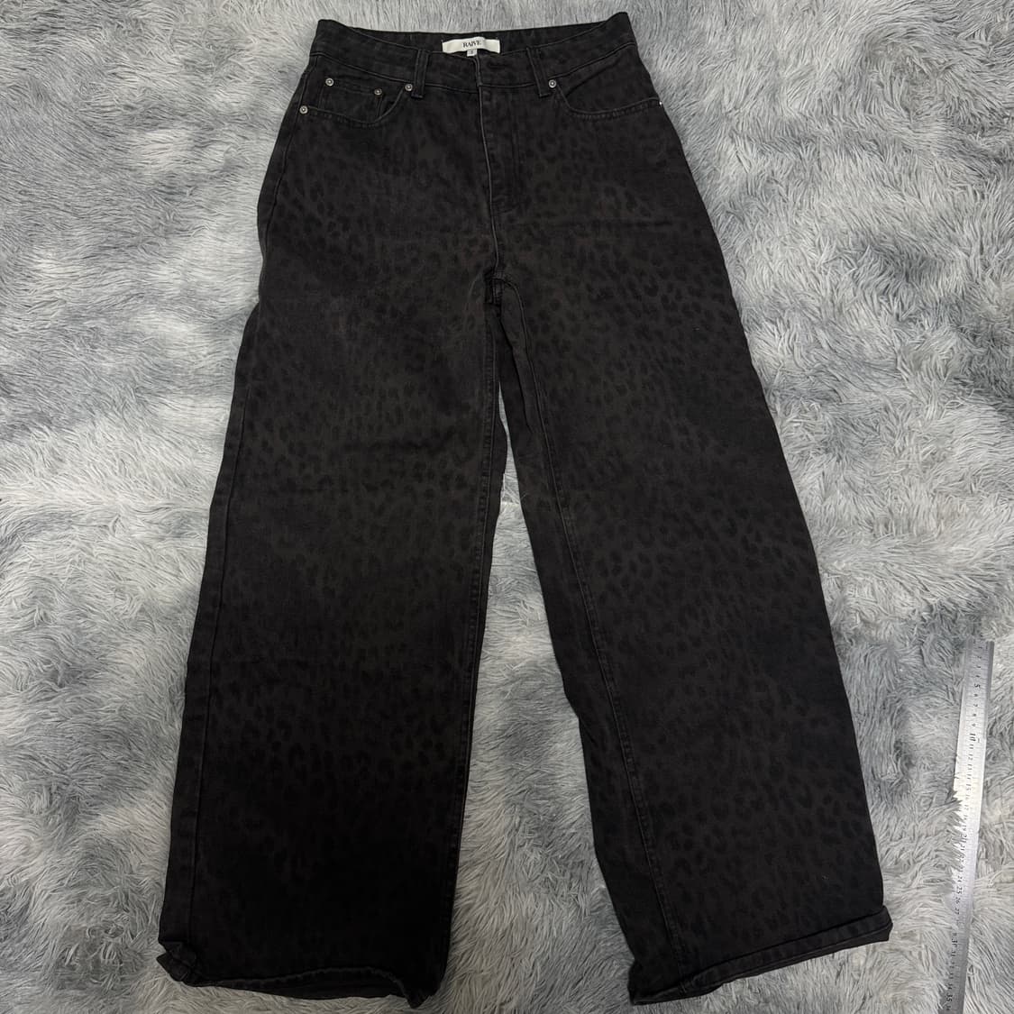 RAIVE 레이브 레오파드 데님 와이드팬츠 02사이즈 상품이미지2