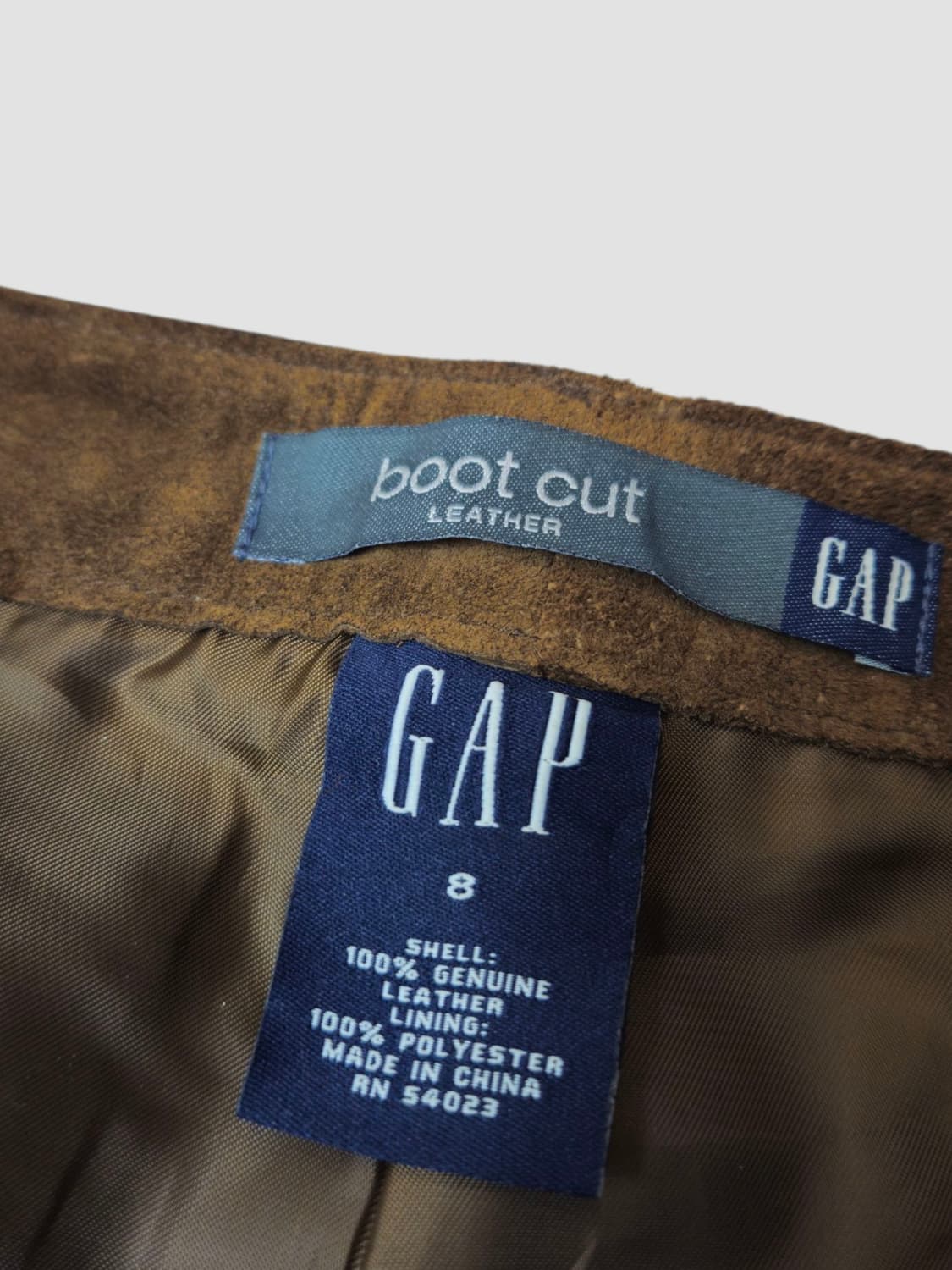 2000's 갭 GAP 스웨이드 레더 부츠컷 팬츠 30 상품이미지5