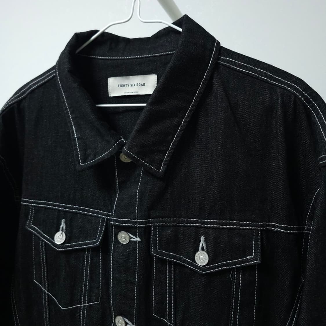 86로드 스티치 흑청자켓 L 상품이미지3