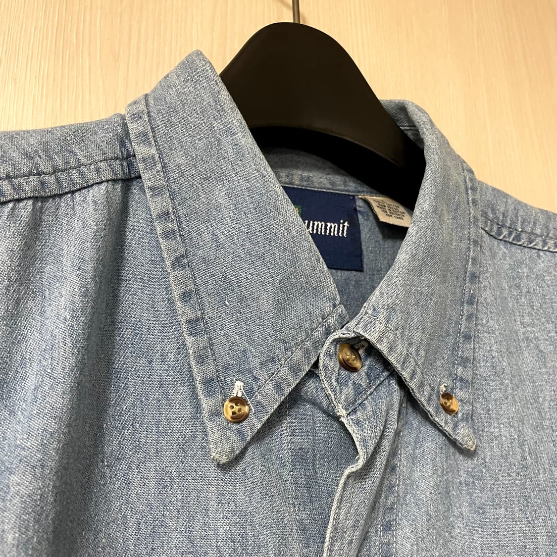 루니툰/ 빈티지 아플리케 데님 셔츠/ L 상품이미지3