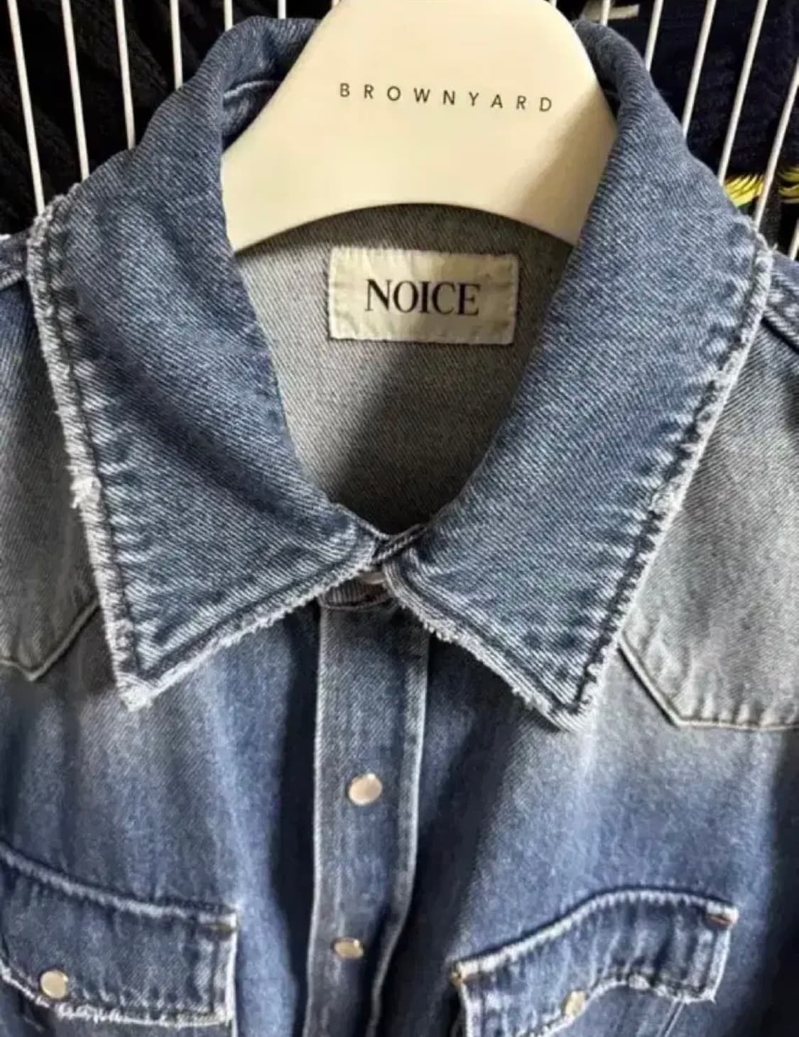 노이스 웨스턴 데님 셔츠 블루 L 상품이미지4