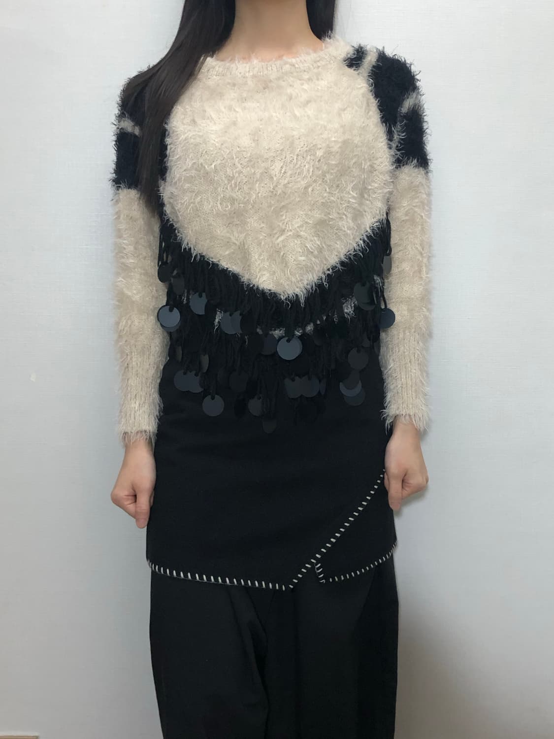 빈티지 오리엔탈 앙고라 니트 상품이미지4