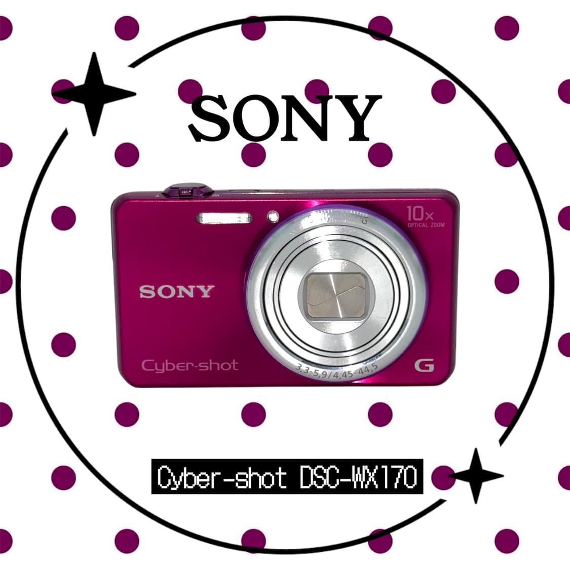 (꾸미기 기능) 소니 사이버샷 DSC-WX170 빈티지 디카 디지털카메라 상품이미지1