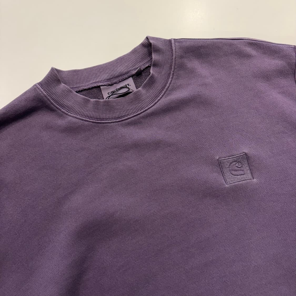 [XL] 칼하트 퍼플 라벤더 스웻 맨투맨 티셔츠 D848 상품이미지3