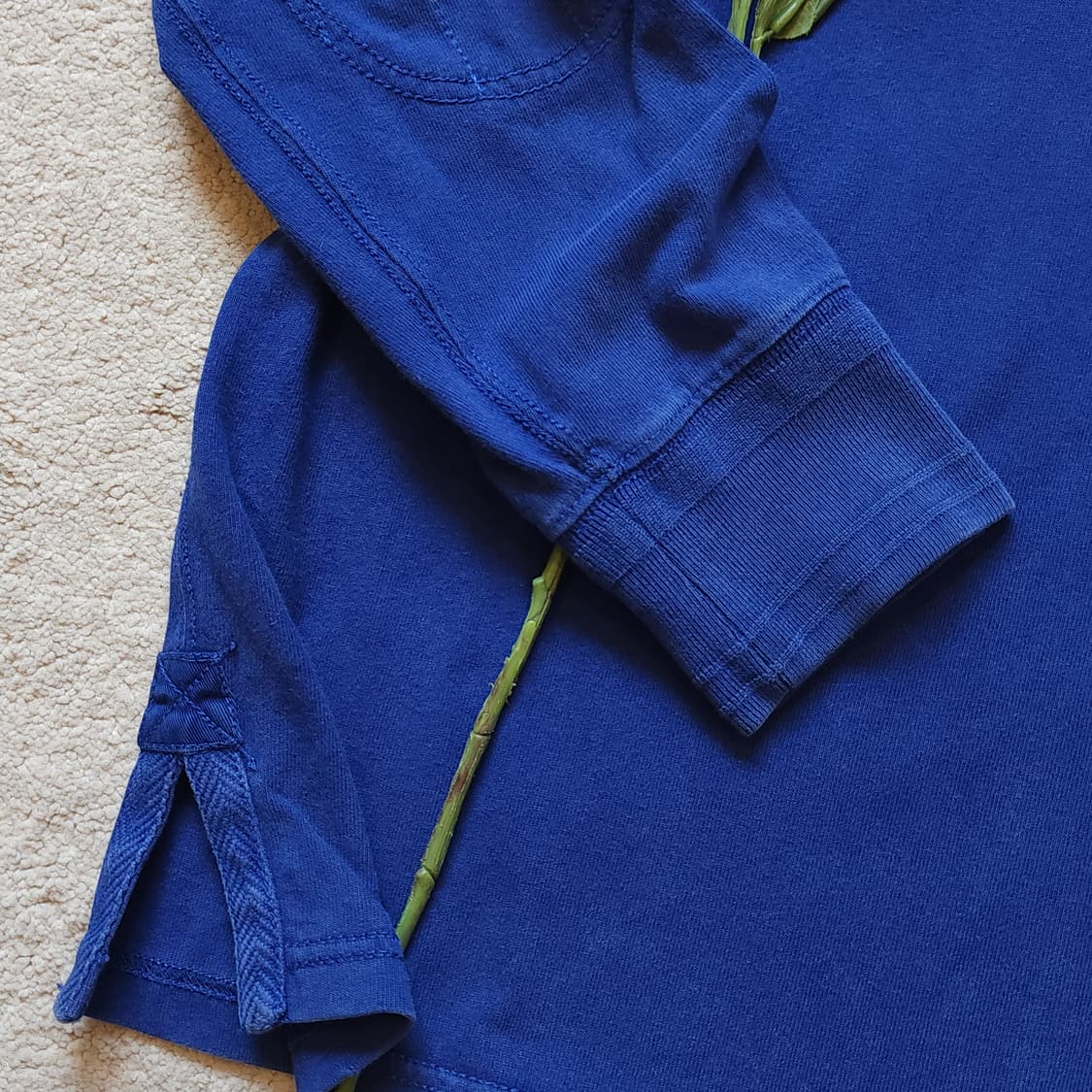 00년대 폴로 랄프로렌 블랙와치 디테일 엠브로이더리 바이커 럭비 셔츠XL 상품이미지9