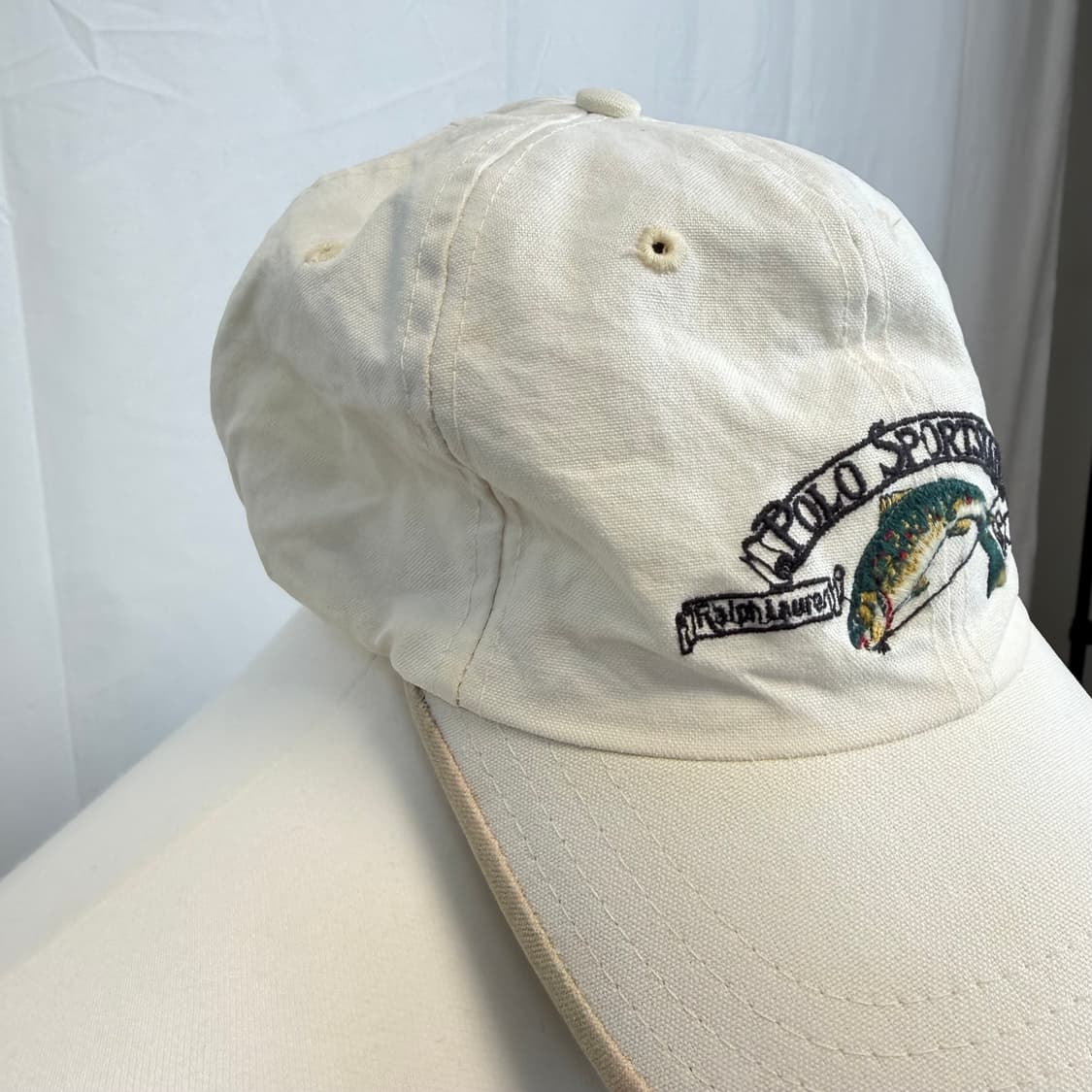 Polo]90s 폴로 랄프로렌 스포츠맨 피쉬 볼캡 OS 상품이미지4