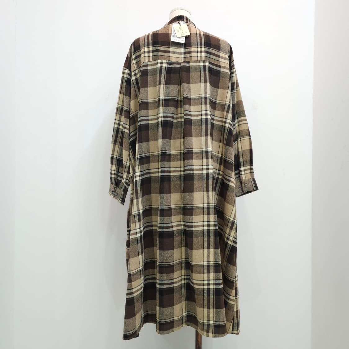 Marilyn 
체크 패턴 롱셔츠 원피스 빅사이즈 상품이미지7