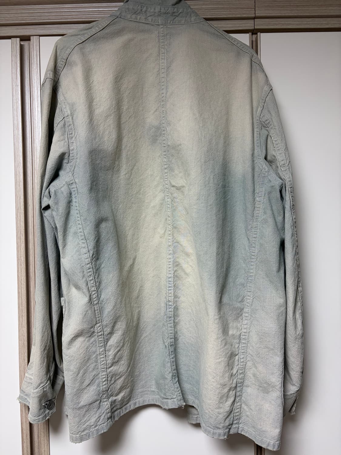 [2] A.presse 아프레쎄 25ss 인디고 핀 체크 커버올 상품이미지2