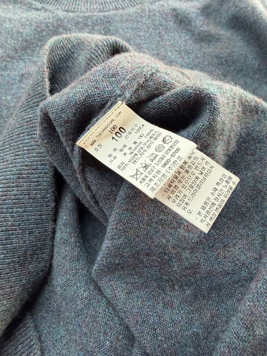 .100/ 타임옴므 23FW 퓨어캐시미어 니트 상품이미지8