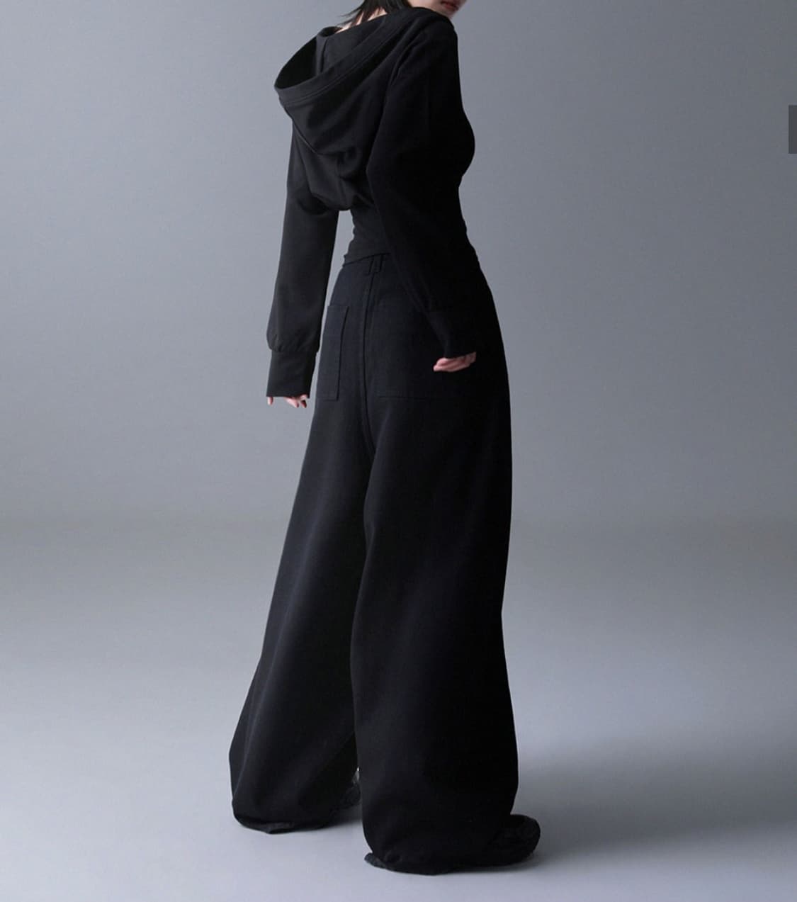 어반드레스 후드집업 슬림핏 다크그레이 상품이미지4