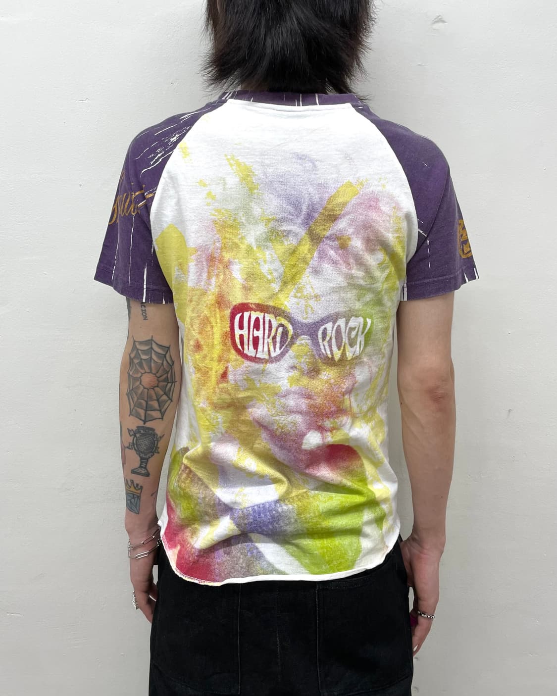 Retro Girl Star Purple T-shirt 상품이미지4