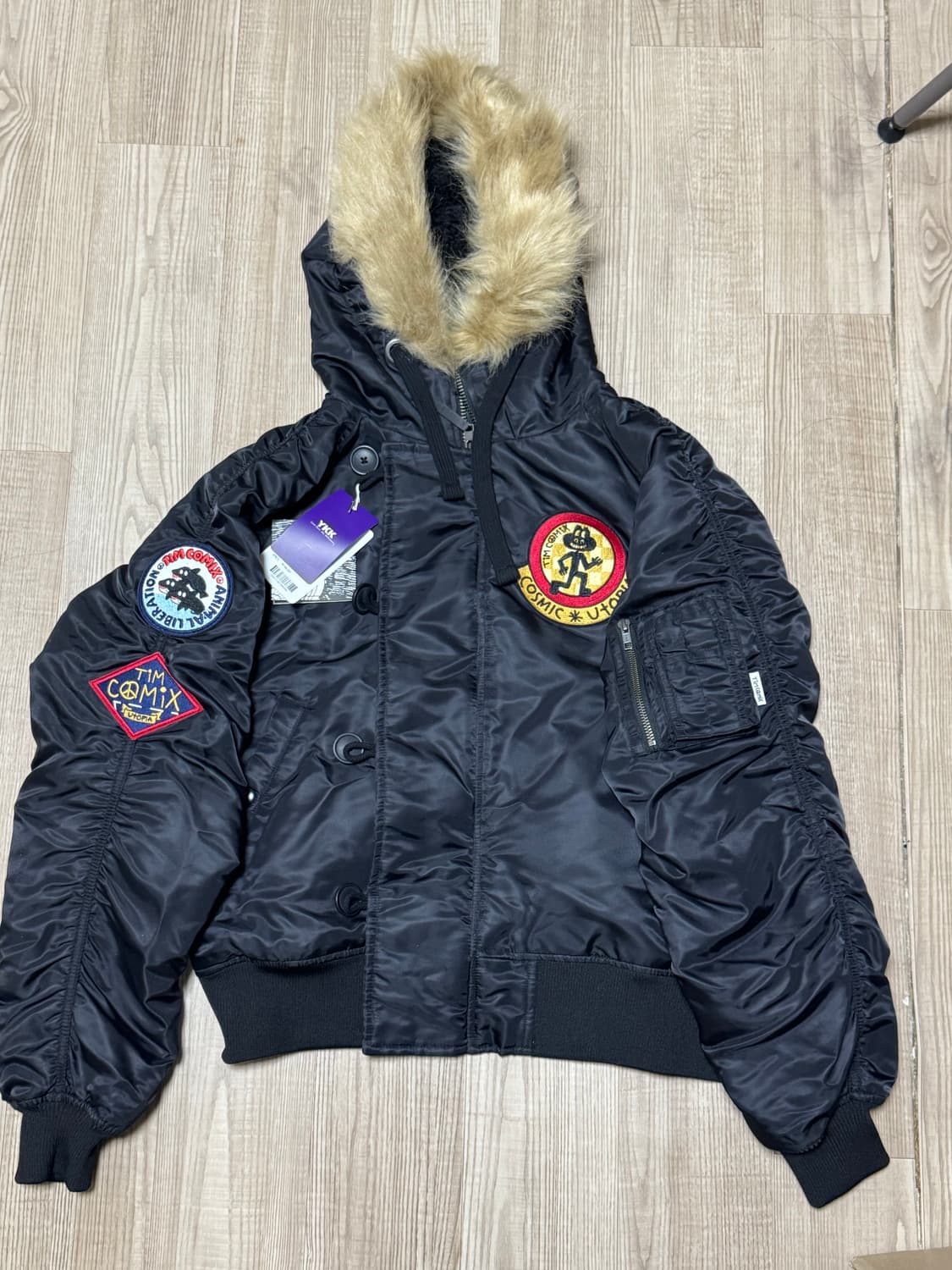 [새상품]팀코믹스 항공점퍼 s사이즈 상품이미지3