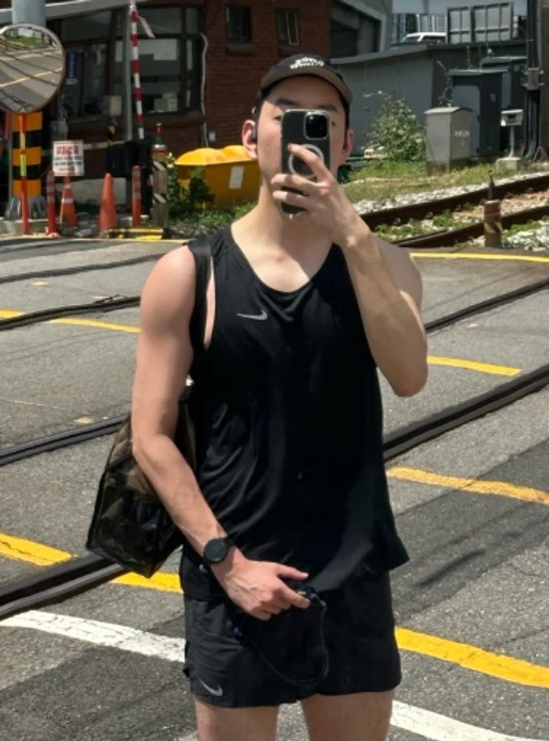 새티스파이 피스쉘 러닝 캡 블랙 민트급 처분!! 상품이미지9