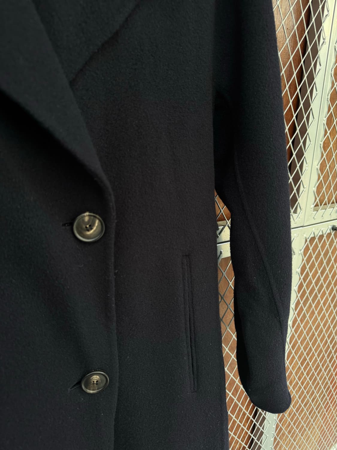 한섬 시스템 SYSTEM 캐시미어 울 더블 롱코트 상품이미지2