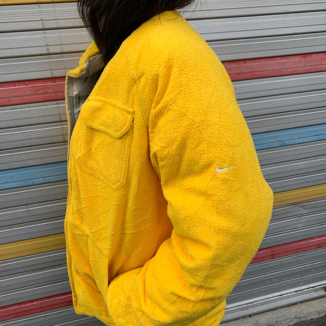 00s 나이키 리버시블 양면 후리스 덕다운 올드스쿨 패딩 XL 상품이미지10