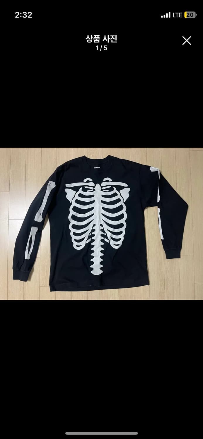 네이버후드 롱슬리브 블랙 XL 상품이미지1