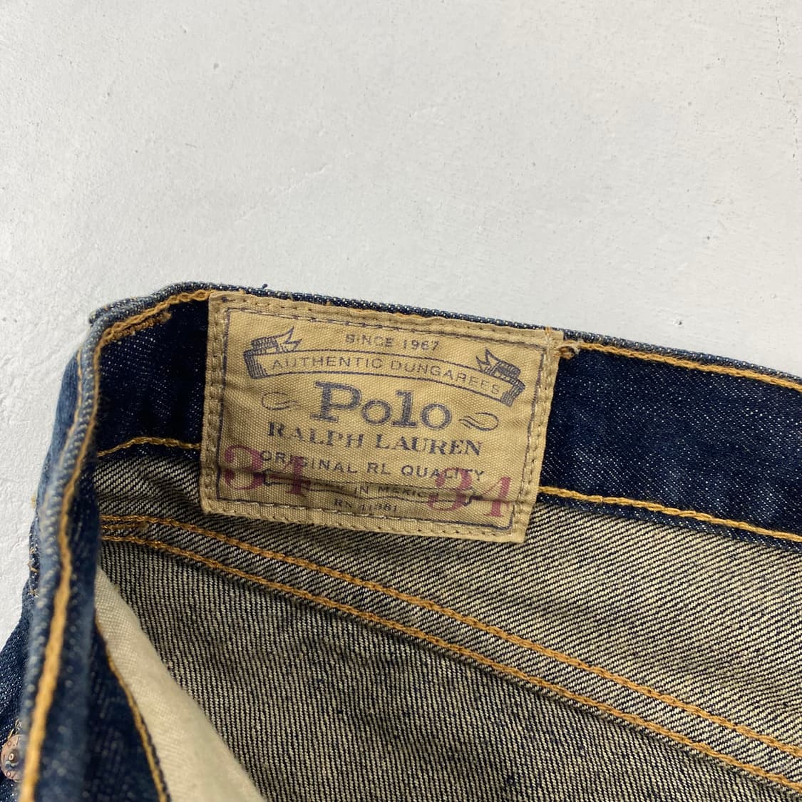 폴로 워싱 스트레이트 데님 진 (34) 상품이미지9