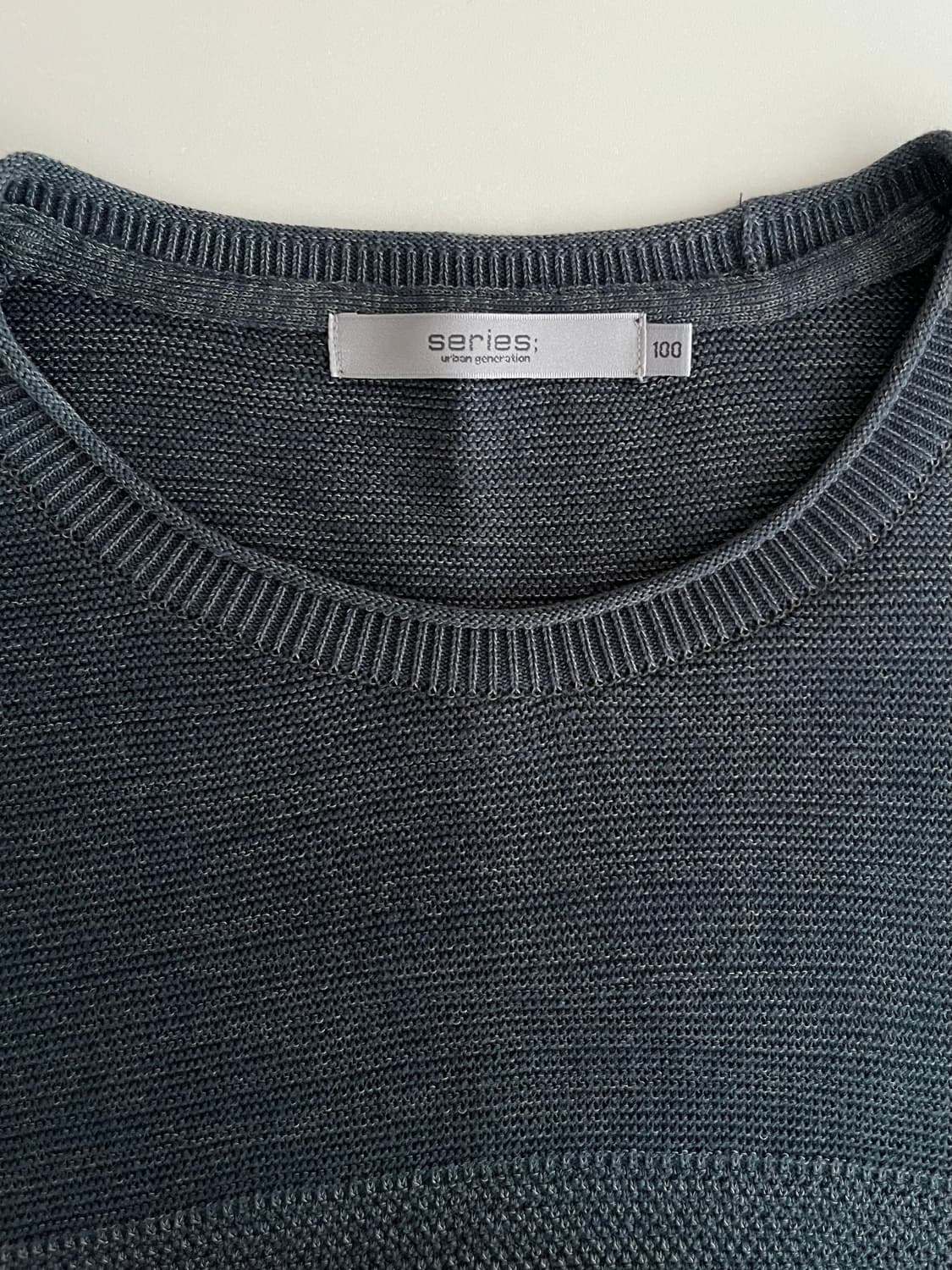 100) 시리즈 19SS 코튼 니트 그린 상품이미지4