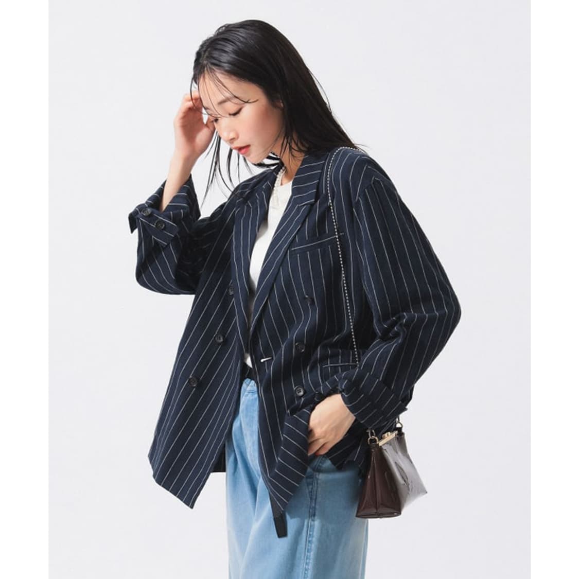 빔즈보이 BEAMS BOY Pinstripe Jacket 상품이미지5