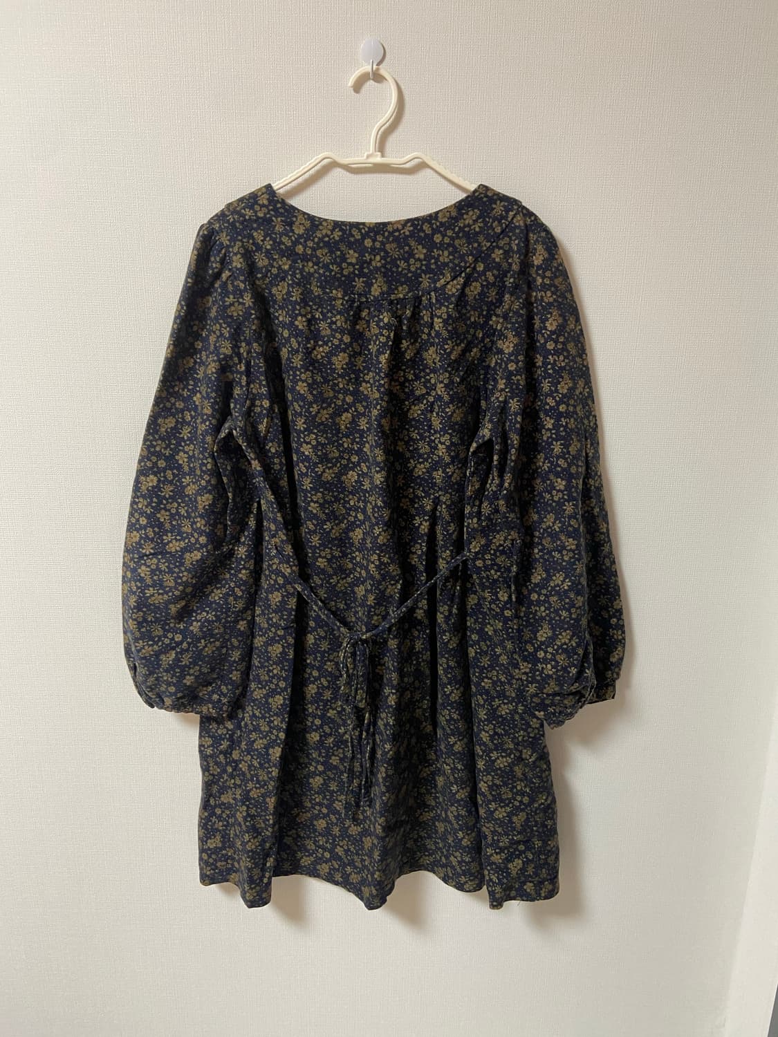 일본 빈티지 모리걸 하구미 잔꽃 미디 원피스 상품이미지5