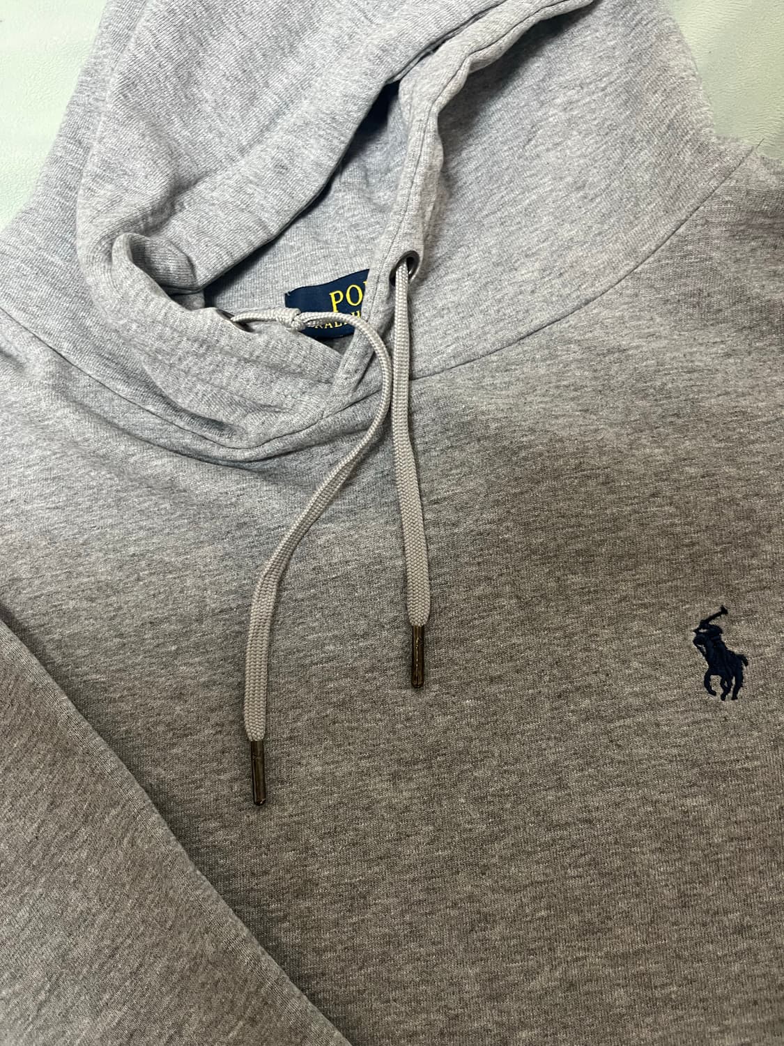 폴로 회색 후드티 상품이미지4