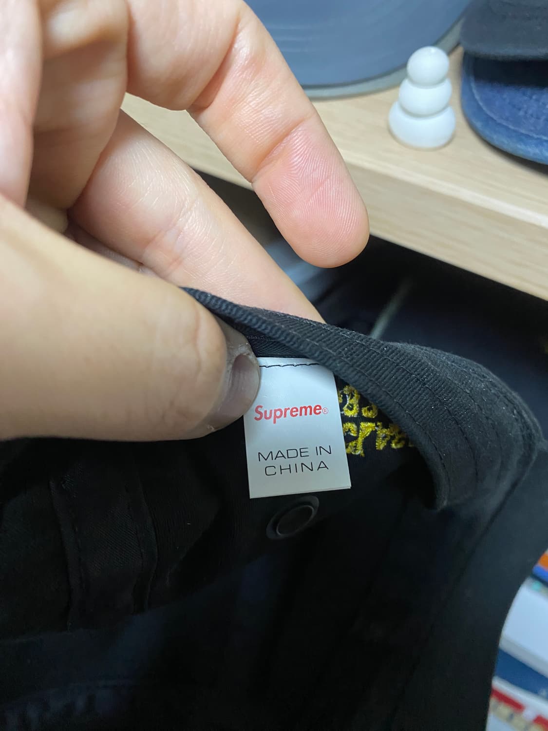 슈프림 밀리터리 캠프캡 블랙 - 21SS 상품이미지7