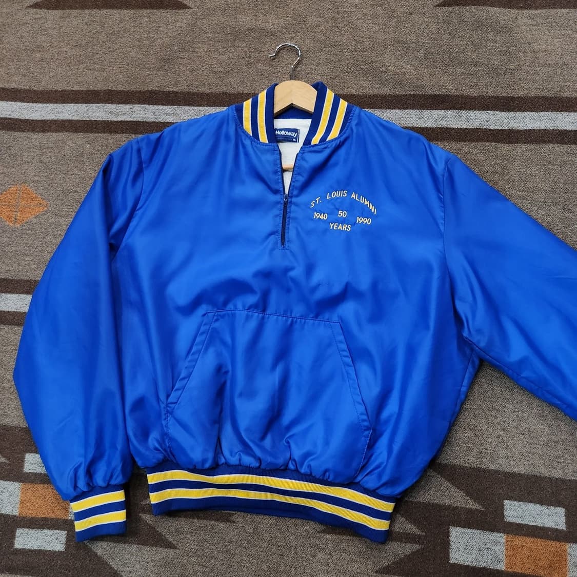 USA 90s 할로웨이 새틴 아노락 자켓 XL 바시티 상품이미지1