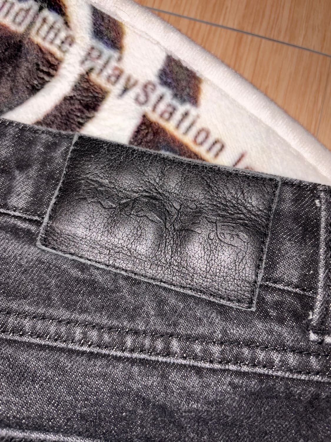 [L] 블랙아이패치 바이커 데님 상품이미지4