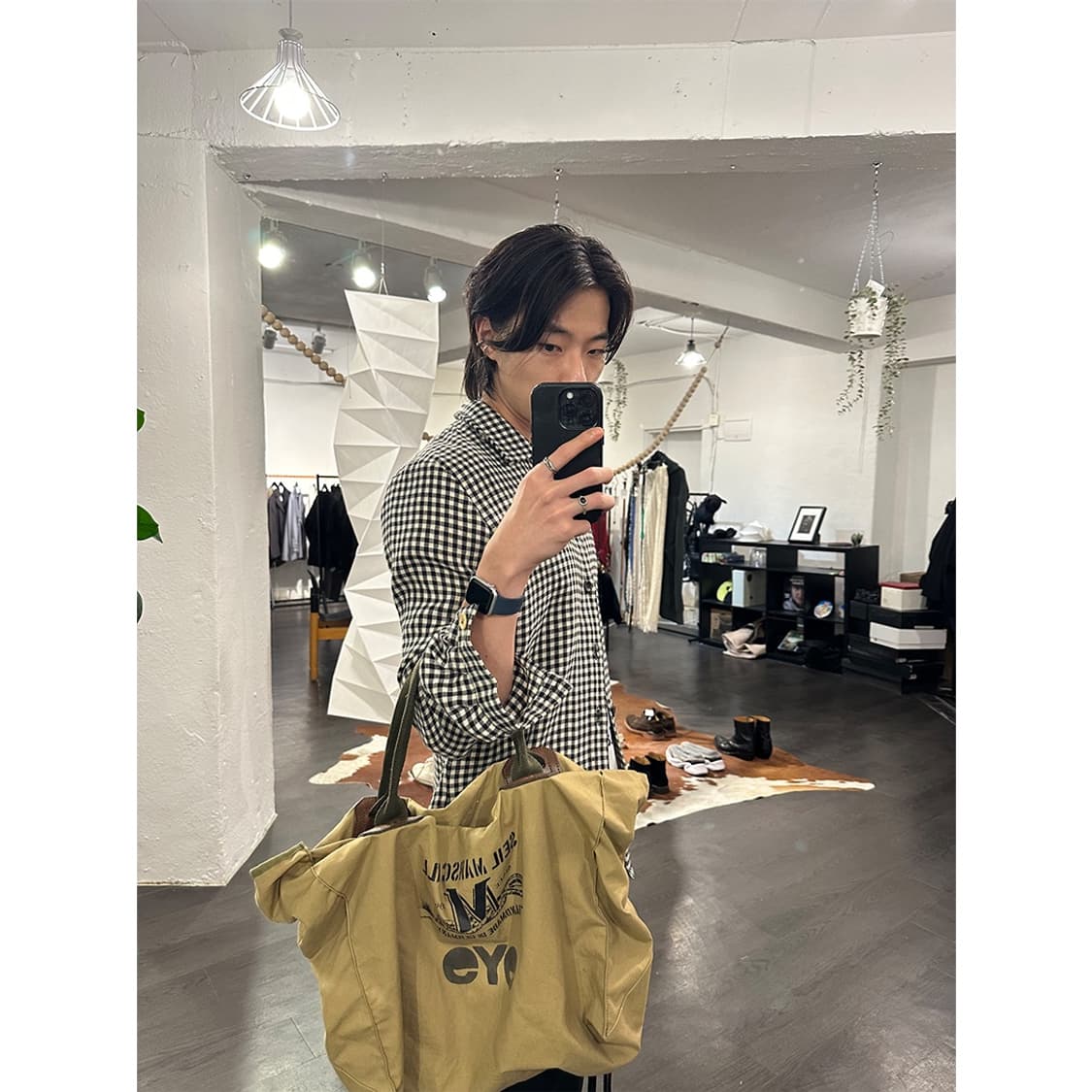 준야와타나베 x 세일마샬 오버사이즈 토트백 상품이미지3