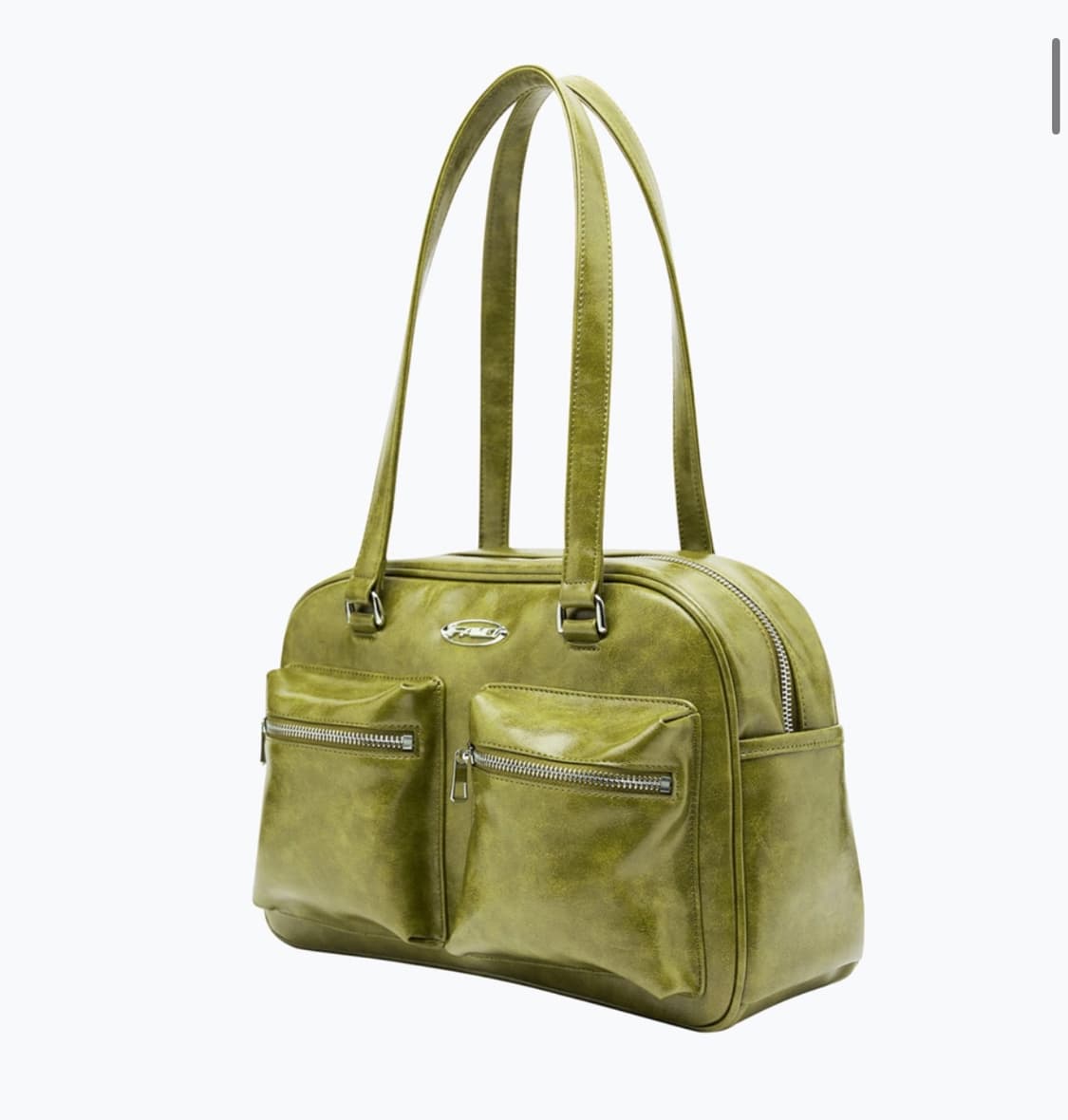 FAD 보스턴 백 비건 레더 - 라임 상품이미지4