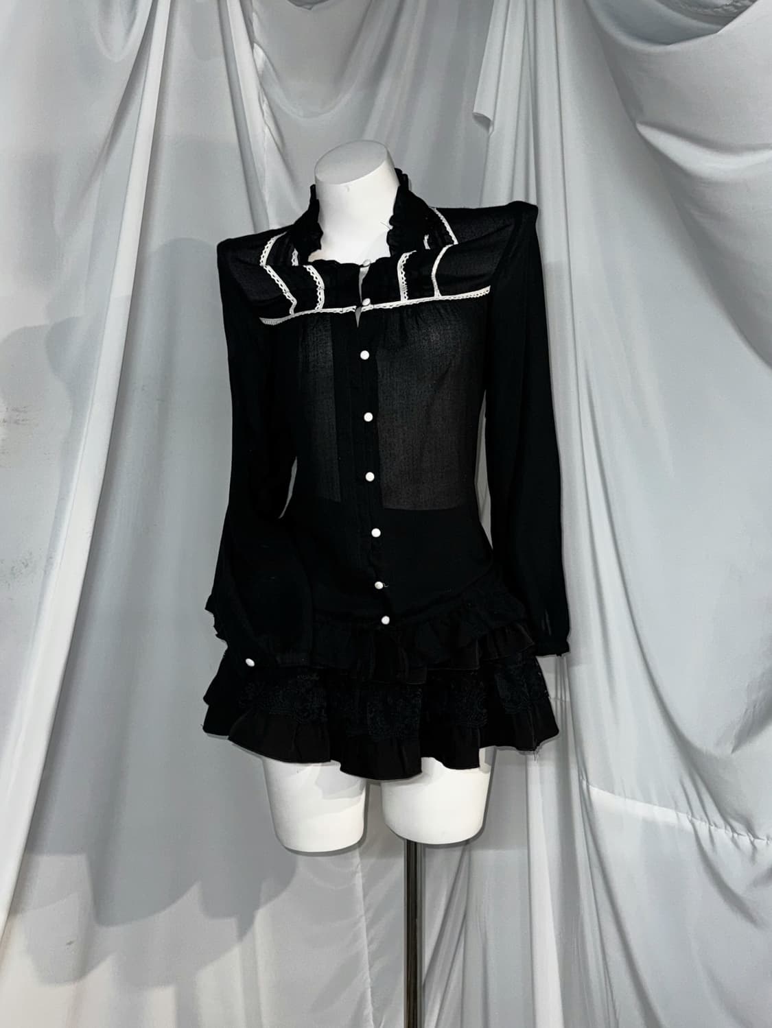 (7pcs) 무채색 공겜여주 데일리 아일렛 코디세트 상품이미지3