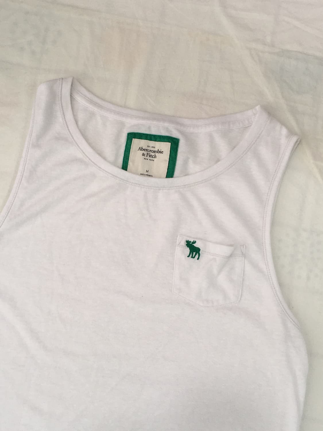 아베크롬비 Abercrombie 화이트 나시 상품이미지2