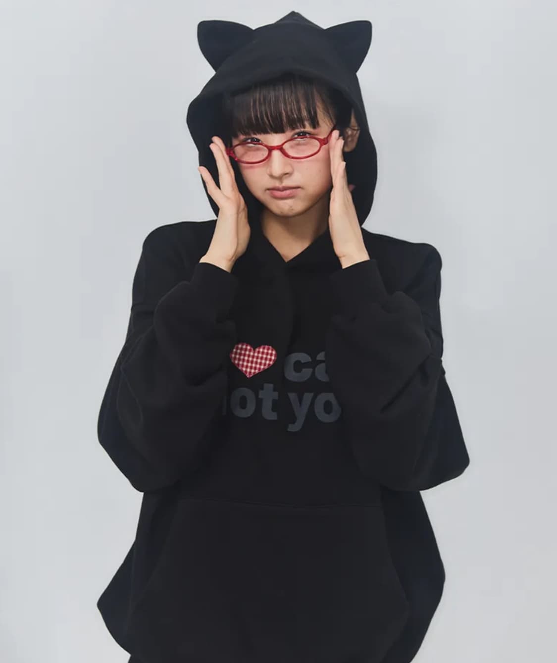 잇자바이브 I LOVE CAT NOT YOU CAT EAR HOODIE 상품이미지1