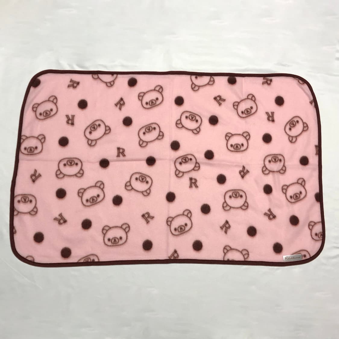 리락쿠마 도트 담요 핑크 상품이미지1