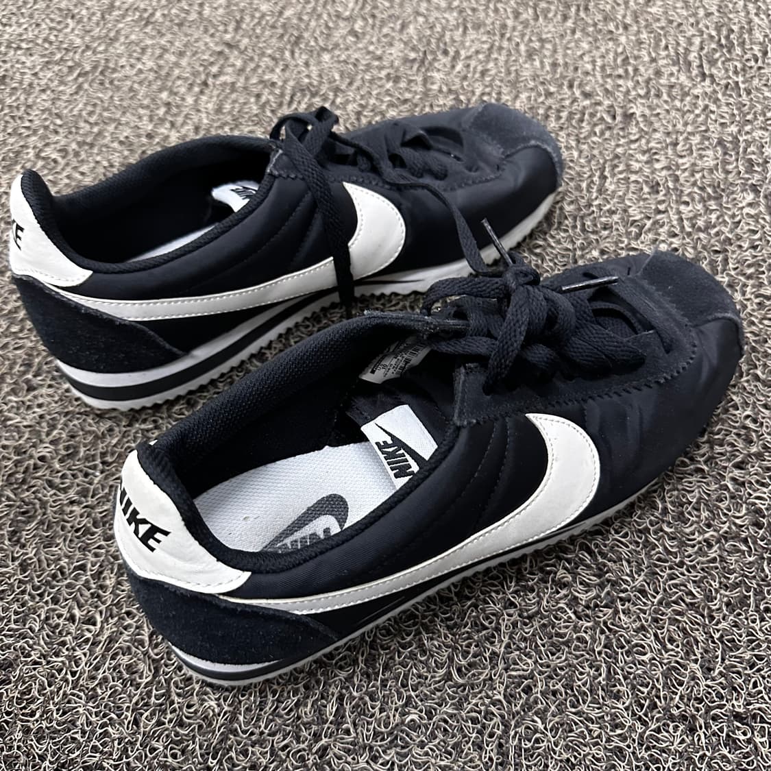 NIKE 나이키 코르테즈 스웨이드 나일론 검흰 280 상품이미지4