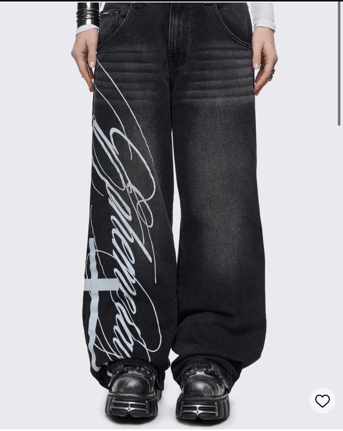 Minga london 그래픽 배기 데님 팬츠 상품이미지2