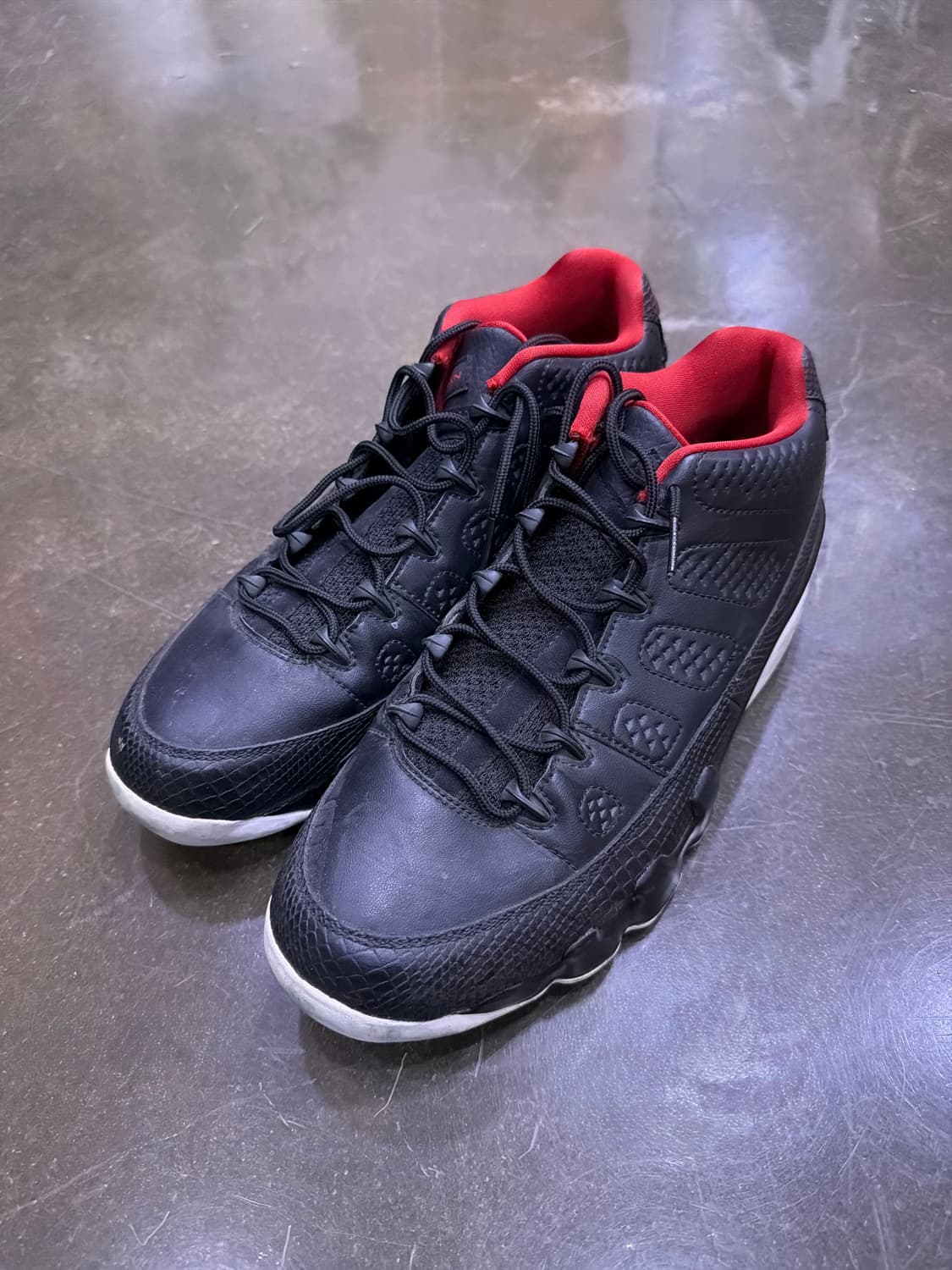 조던 에어조던 9 레트로 로우 블랙/레드 브레드 280 상품이미지1