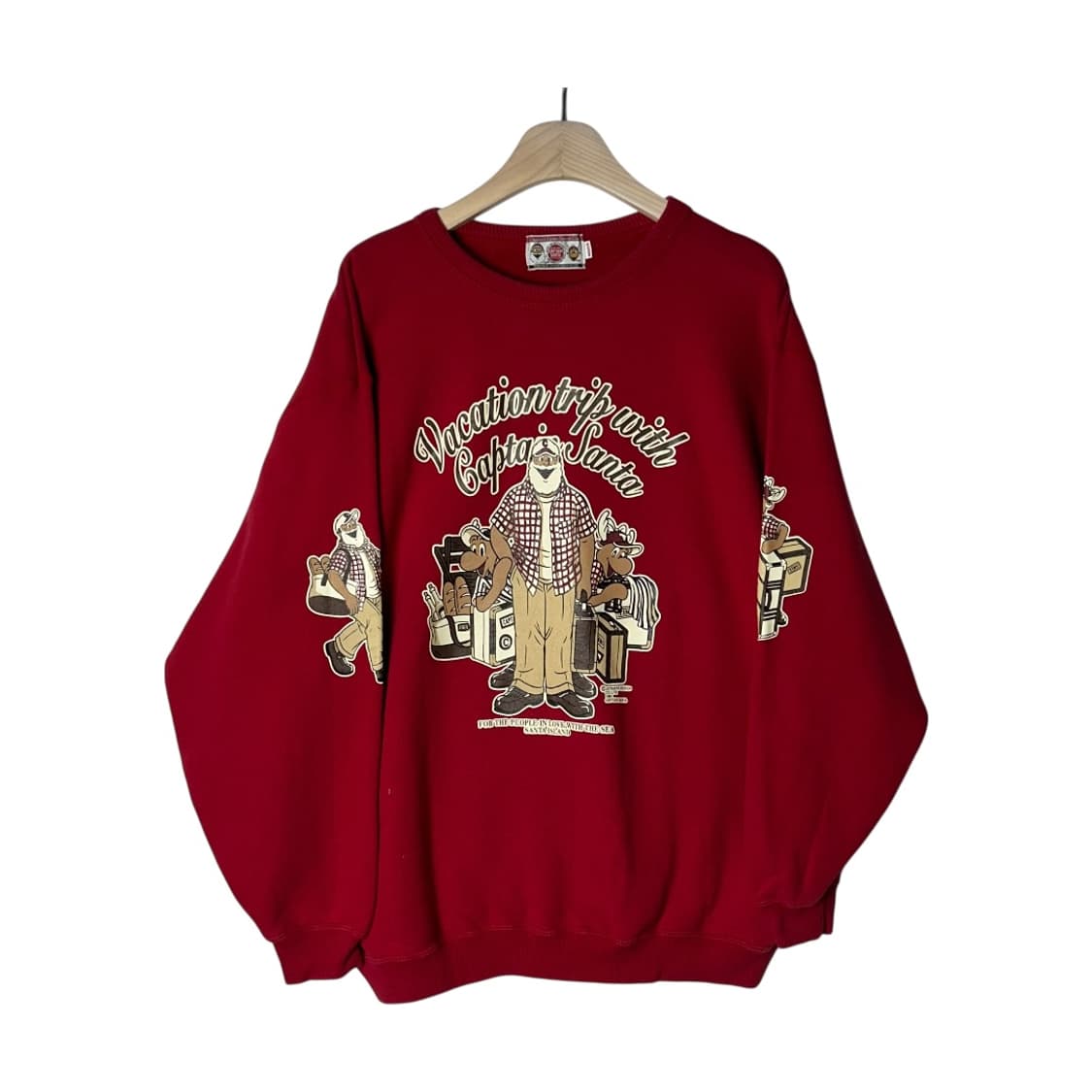 [CAPTAIN SANTA] 80s 캡틴산타 프린팅 맨투맨 상품이미지1