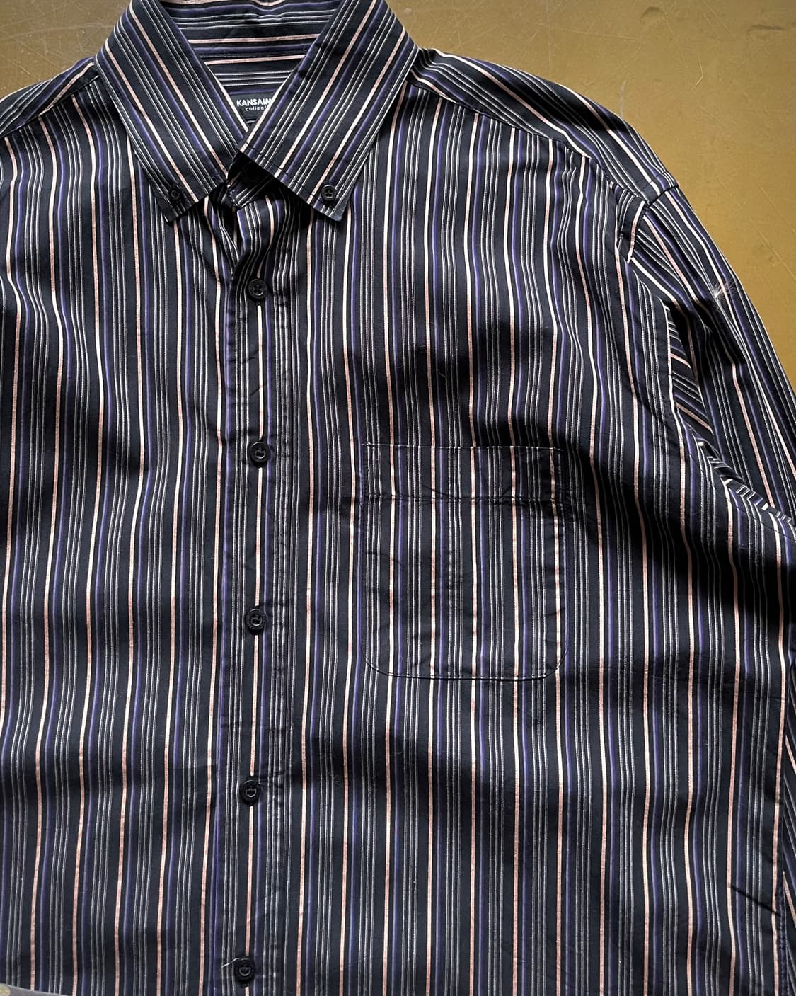 90-00s KANSAI YAMAMOTO Old Stripe Shirt 상품이미지5