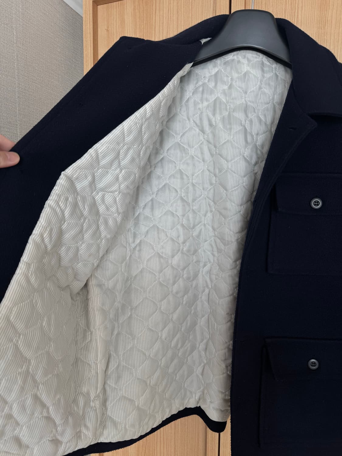 네이비 숏코트 판매합니다. (국내 브랜드) 상품이미지4