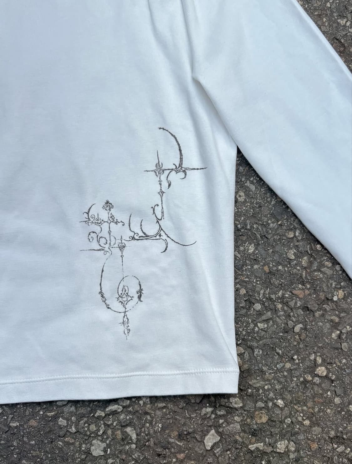 3/4 sleeve tee- ecru 상품이미지5