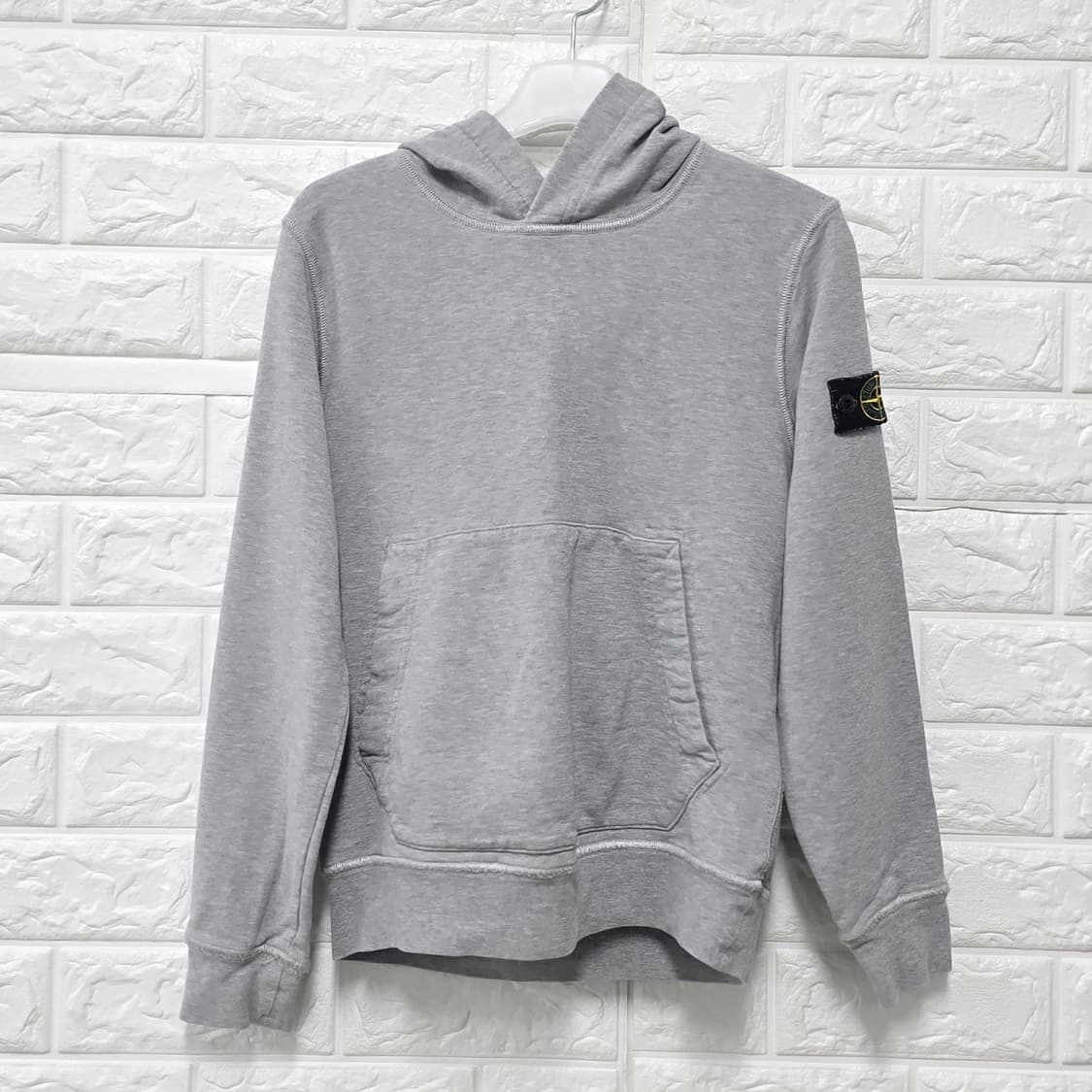 택포) 스톤아일랜드 주니어 그레이 후드티 상품이미지1