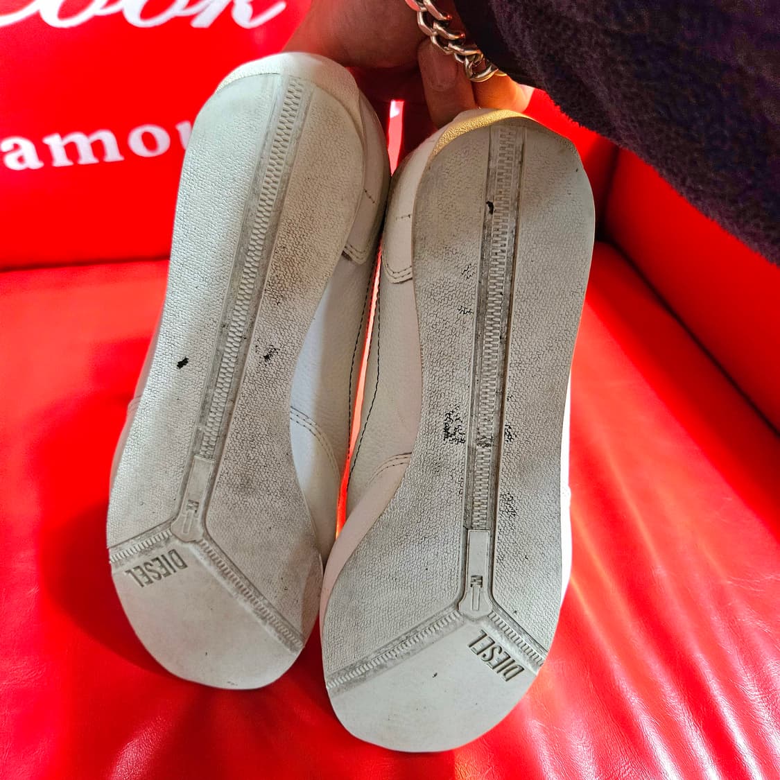 디젤(DIESEL) Y2k 셰클로 스니커즈 37size 상품이미지8