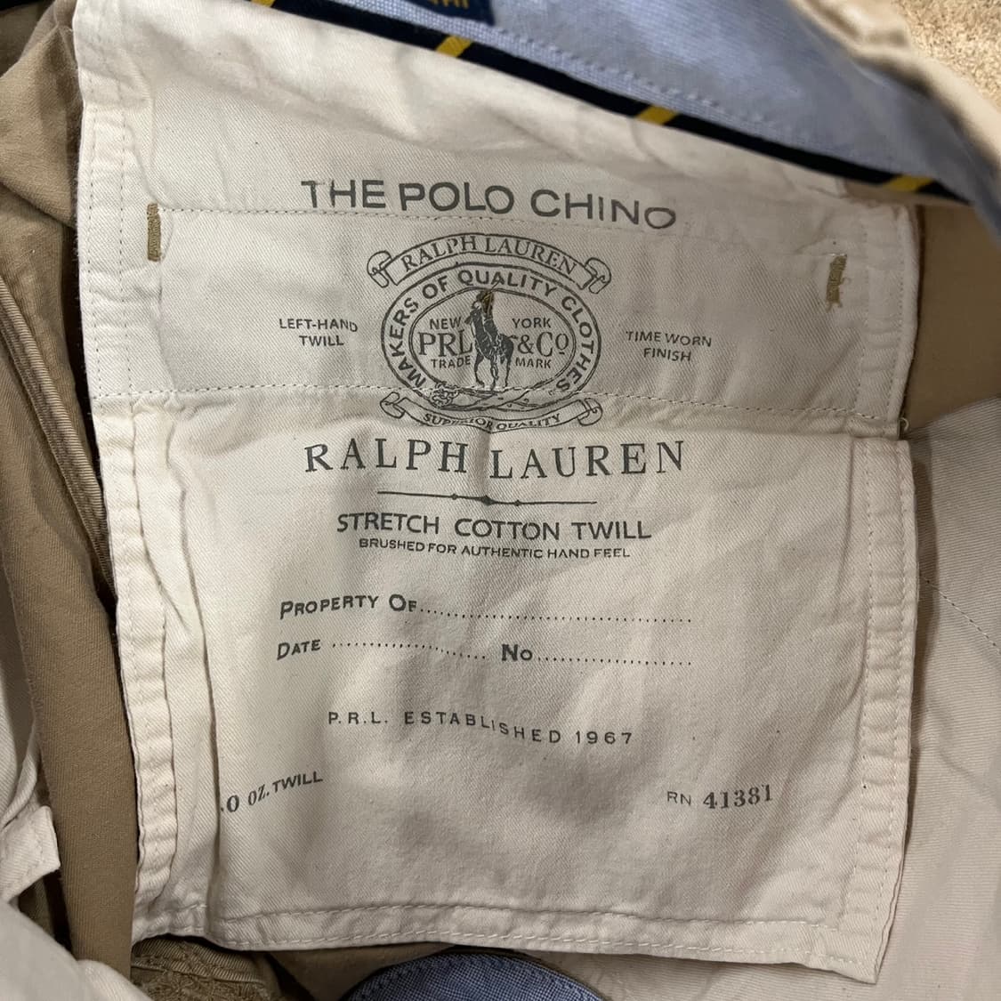 [정품] 폴로 랄프로렌 프린팅 치노 면바지 베이지 b14 상품이미지6