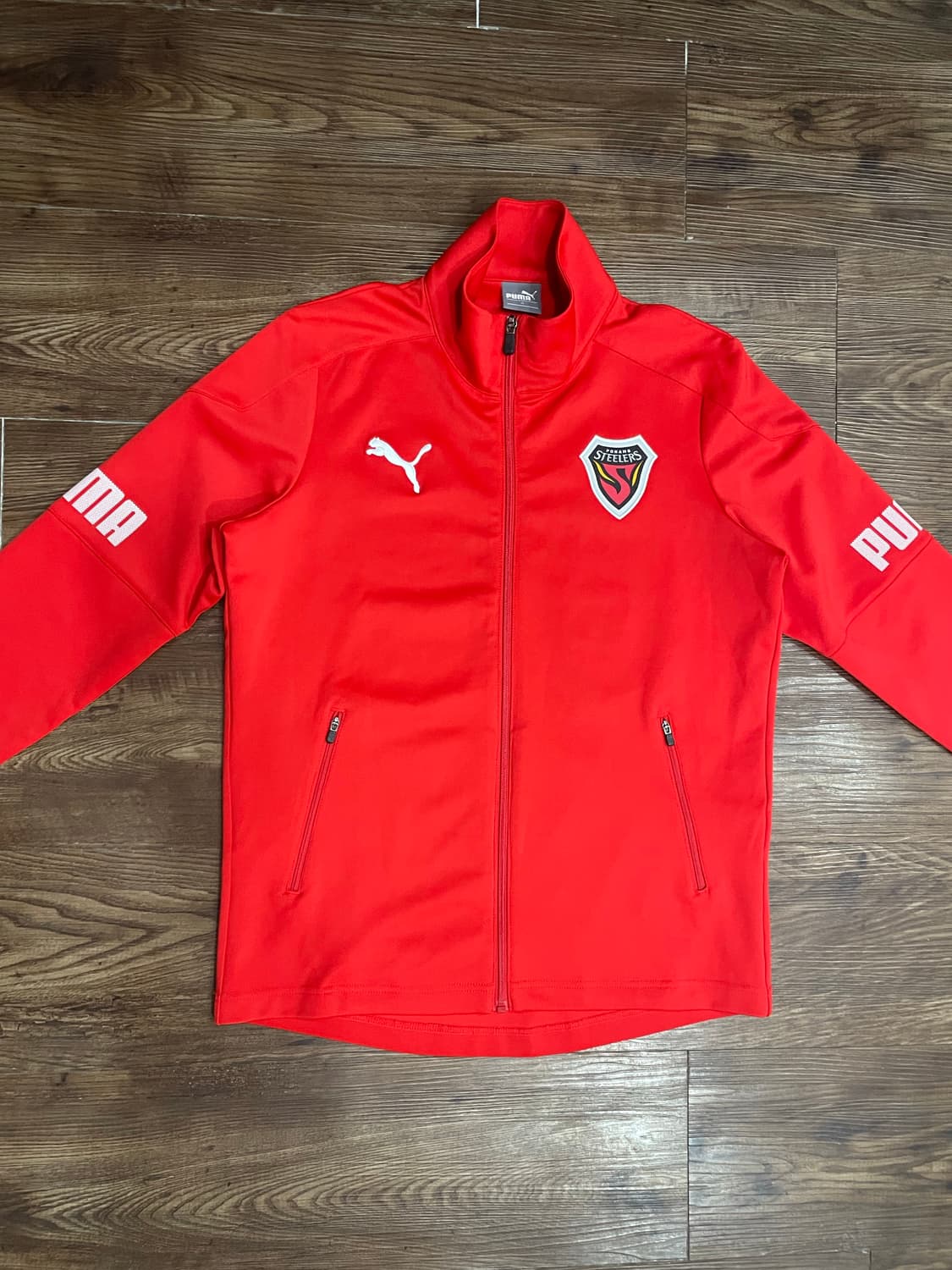 K리그 퓨마 포항스틸러스 집업 져지 레드 상품이미지3