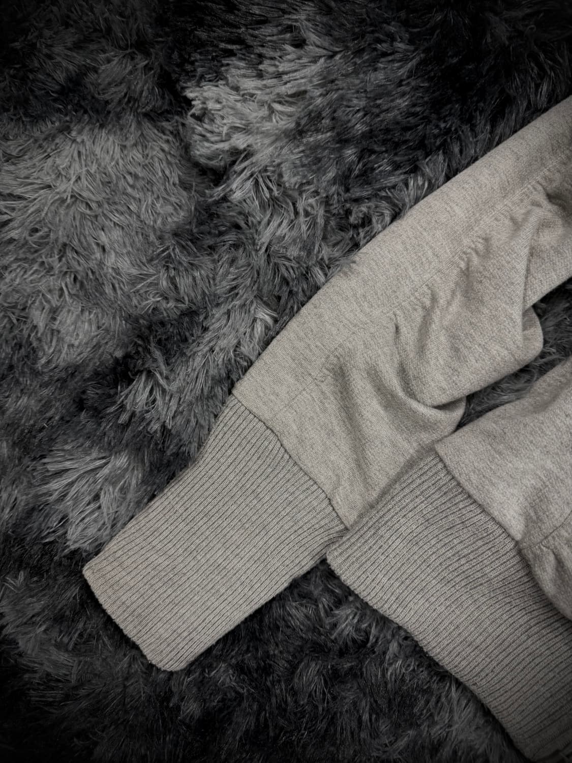 H.C.M II 셔링 히든후디 그레이 집업 상품이미지5