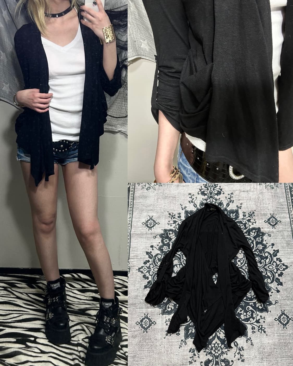 v-kei drape cardigan 상품이미지1