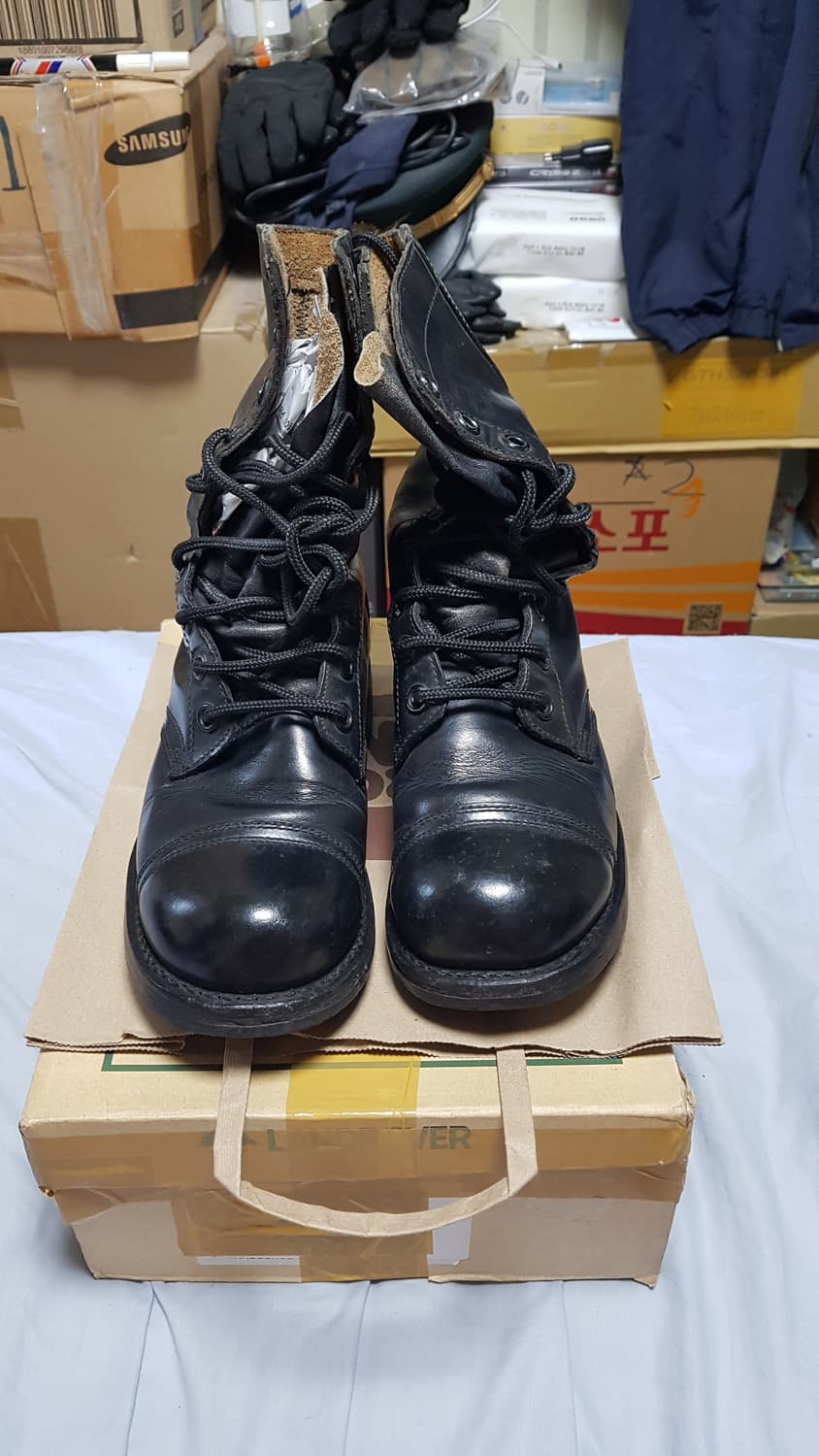 한국군 82년도 전투화 군화 봉합화 252 판매 상품이미지1