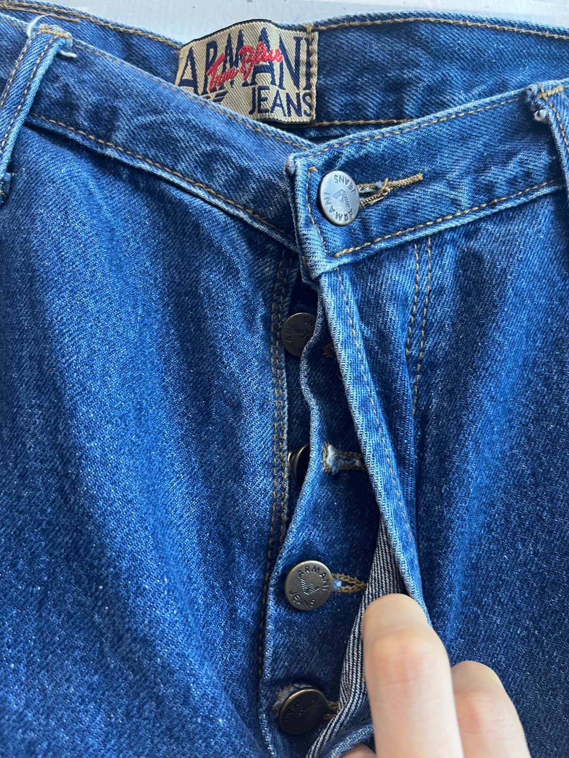 90년대 ARMANI 아르마니 데님팬츠 Made in ITALY 상품이미지7